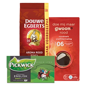 Koffie, thee, koffiemelk & suiker