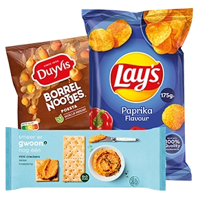 Chips, toastjes, zoutjes & noten